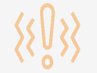 exclamation surrounded by zigzag brackets